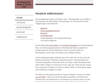 Tablet Screenshot of anwalt-reese.de